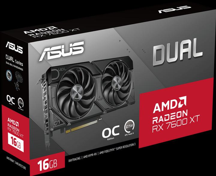 Produktbild ASUS DUAL Radeon RX 7600 XT OC (16 GB)