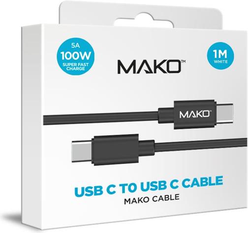 Actual product image Mako USB C - USB C (1 m, USB 2.0, 100 W)