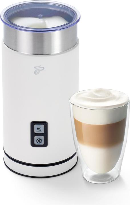 Tchibo Electric milk frother, non-stick, stainless steel, white (13 cl)