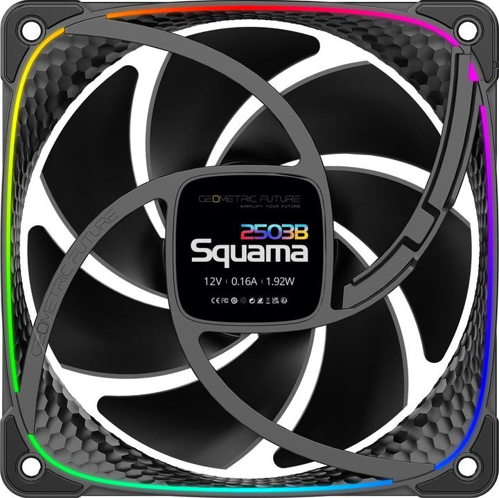 Immagine prodotto Geometric Future Ventola Squama 2503B RGB - 120 mm, nera (120 mm, 1 x)
