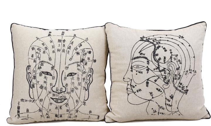 Jimsch Acupillow, lot de 2 (40 x 40 cm)
