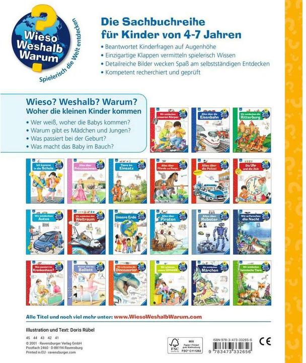 Actual product image Ravensburger Woher die kleinen Kinder kommen (German, Doris Rübel, 2015)
