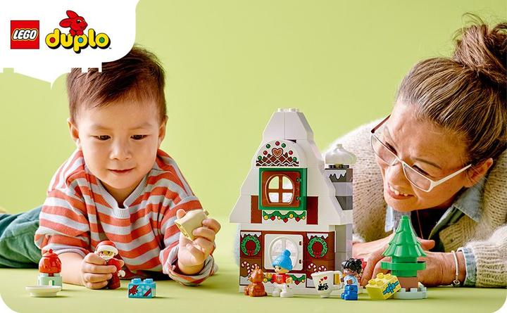 Image du produit LEGO Maison en pain d'épice avec le Père Noël (10976)