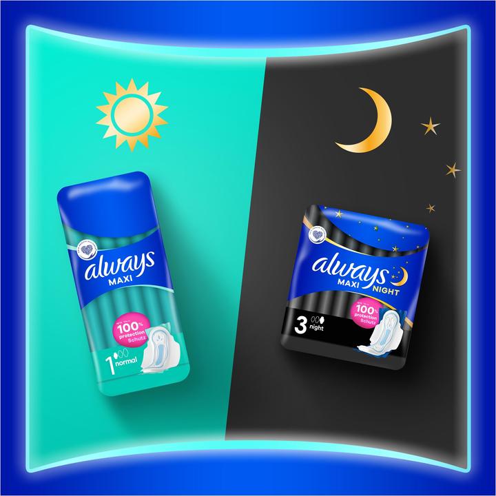 Image du produit Always Maxi Night (12 x, Tampons sanitaires)