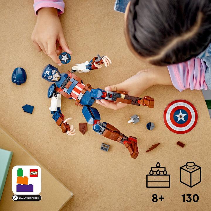 Produktbild LEGO Captain America Baufigur (76258, LEGO Marvel)