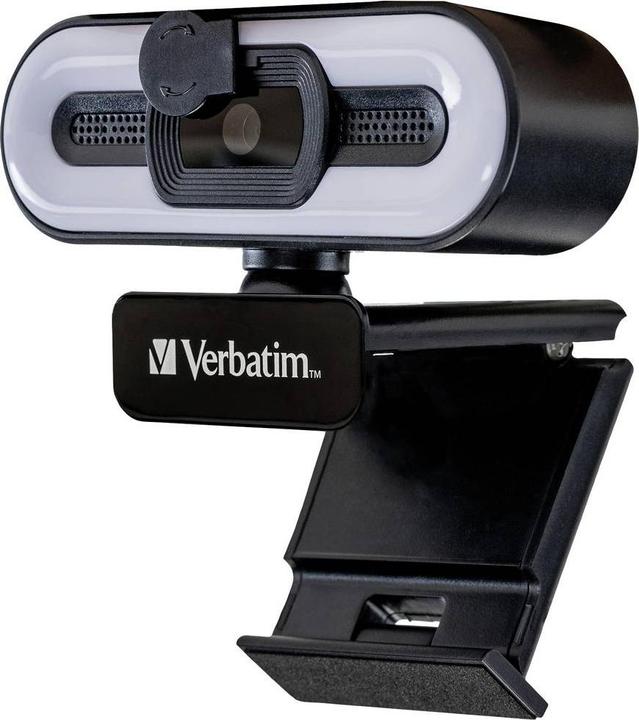 Produktbild Verbatim Webcam mit Mikro+Licht AWC-02 1080p Autof (2 Mpx)