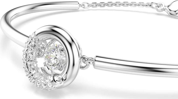 Produktbild Swarovski Dextera Armreif Rundschliff Weiss Rhodiniert (Swarovski Metall)