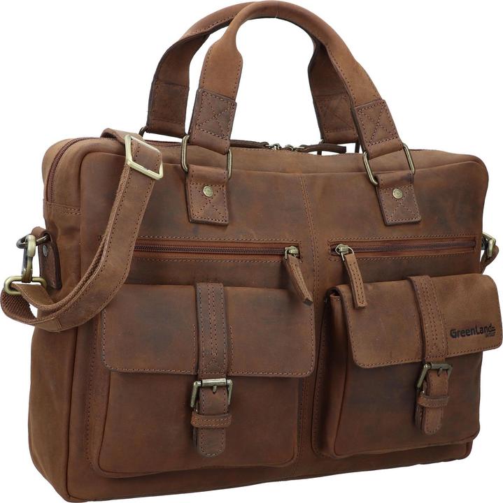 Image du produit Greenland Nature Porte-documents Montenegro en cuir 41 cm