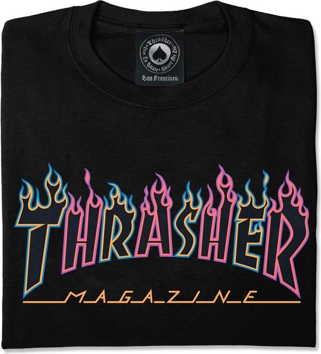 Immagine prodotto Thrasher Maglietta con logo al neon a doppia fiamma (M)