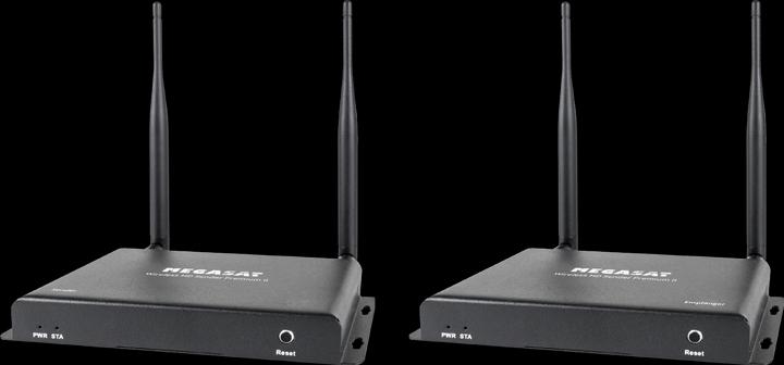 Produktbild Megasat HDMI Funkübertragung (Set) Wireless HD Sender Premium II 200 m 20 kHz, 60 kHz 1920 x 1080 Pixel (200 m, HDMI 2.0)