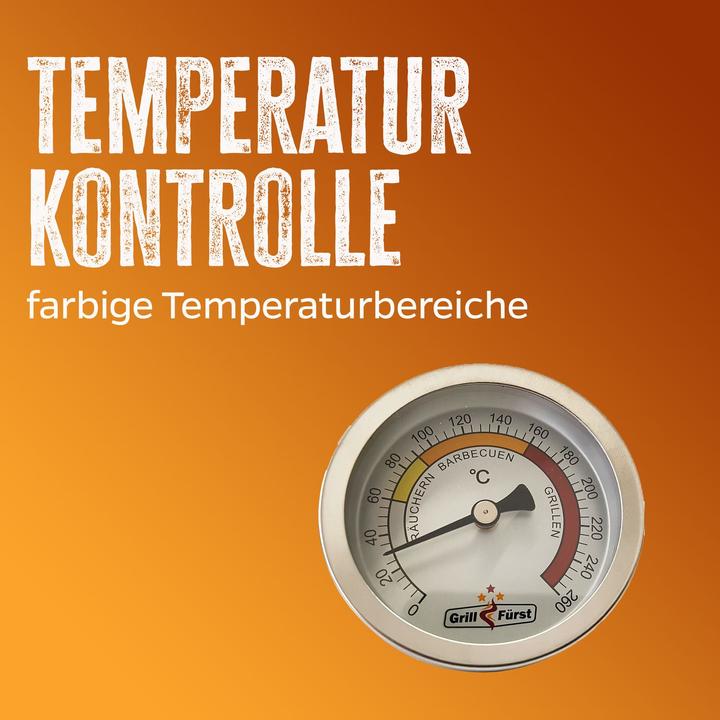 Produktbild Grillfürst Deckelthermometer - Grill Thermometer Therm260 (Therm 260)