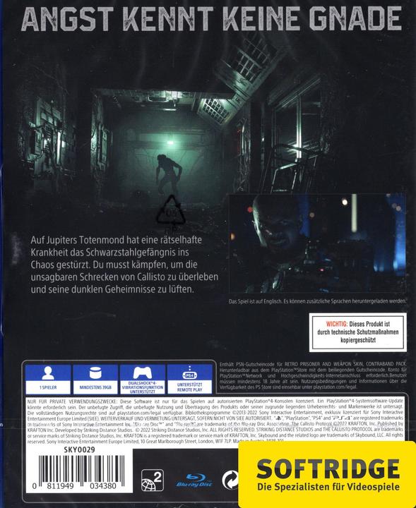 Actual product image Skybound The Callisto Protocol (PS4, DE)