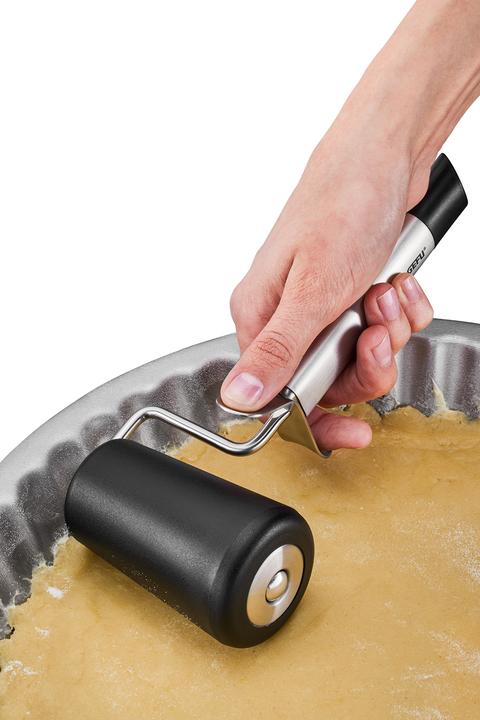 Produktbild GEFU Teigroller Primeline Schwarz/Silber, Produkttyp: Teigrad