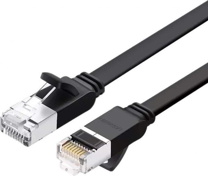 Actual product image Ugreen Cat 6 UTP Flat Ethernet RJ45 Cable Pure Copper 2m (black) (UTP, CAT6, 2 m)
