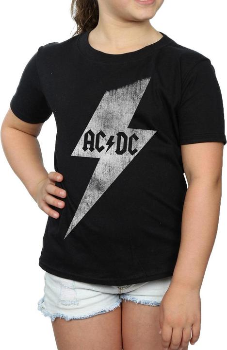 Immagine prodotto AC/DC Maglietta da ragazza in cotone Lightning Bolt (152, 158)