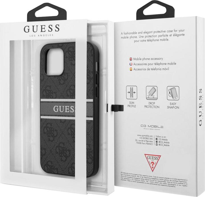Immagine prodotto Guess Copertina rigida 4G a strisce stampate (Apple iPhone 12 Pro Max)