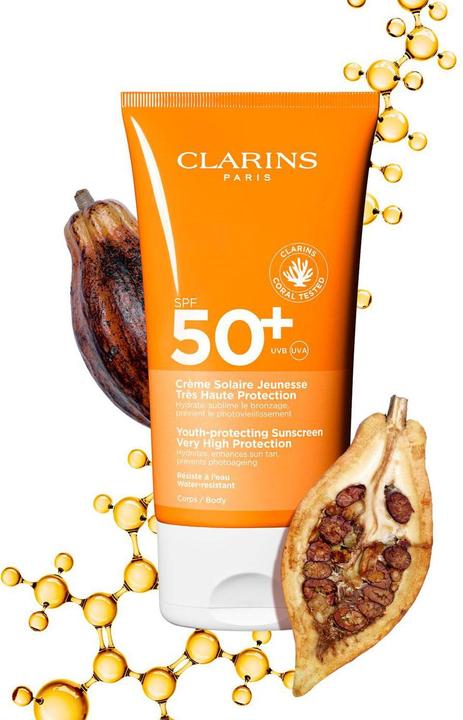 Actual product image Clarins Solaires Crème pour le Corps (Suntan cream, SPF 50, 150 ml)