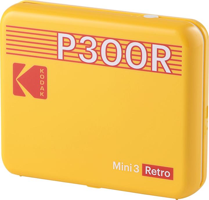 Productafbeelding Kodak Mini 3 Retro P300ry60 Draagbare Instant Fotoprinter Bundel 3x3 Geel (Direct thermisch, Kleur)