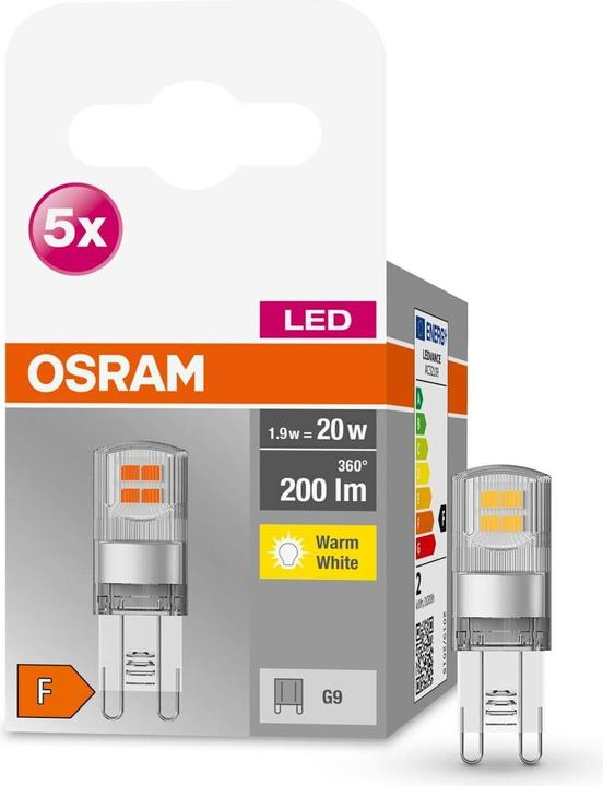 Actual product image Osram Led Base Pin G9 (G9, 1.90 W, 200 lm, 1 x, F)