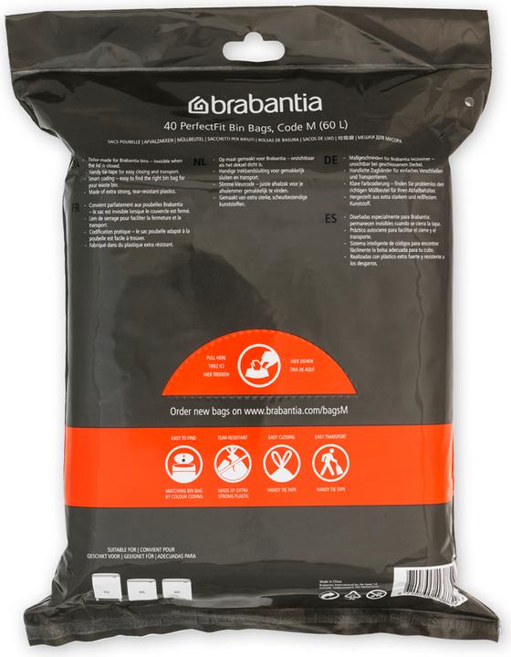 Actual product image Brabantia PerfectFit Bags (40 x, 60 l)
