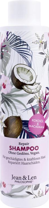 Jean & Len Repair Shampoo Kokosöl und Macadamia (300 ml, Flüssiges Shampoo)