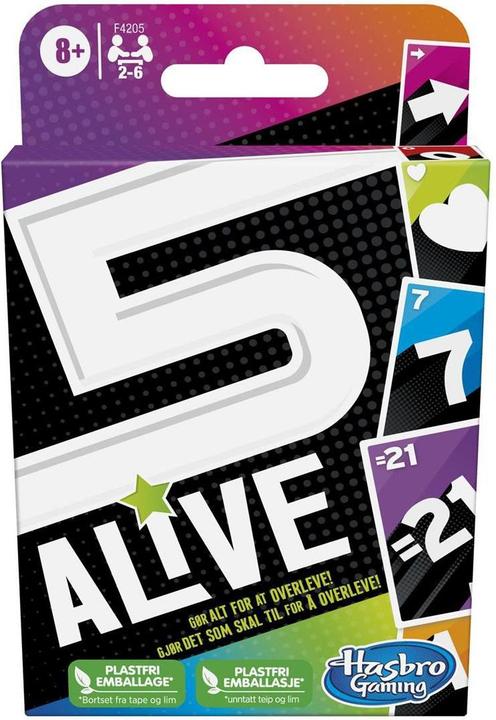 Actual product image Hasbro Gaming Gaming - Five Alive Card Game (F4205) (Danish, Norwegian)
