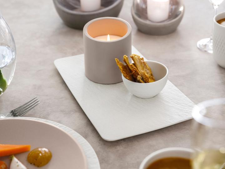 Image du produit Villeroy & Boch Plateau de service rectangulaire Manufacture Rock blanc