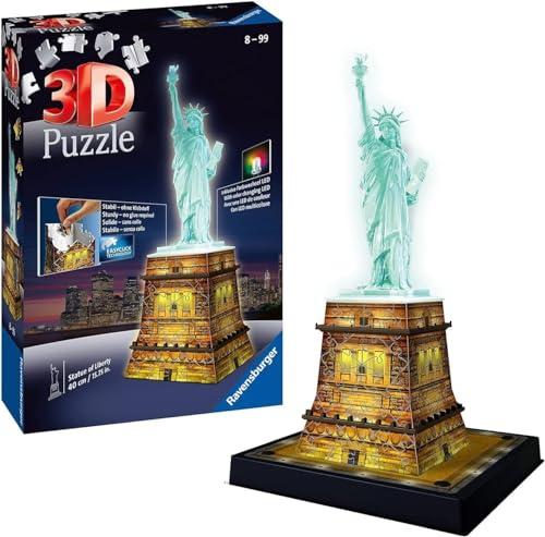 Actual product image Ravensburger Statue of Liberty at night (108 pieces)