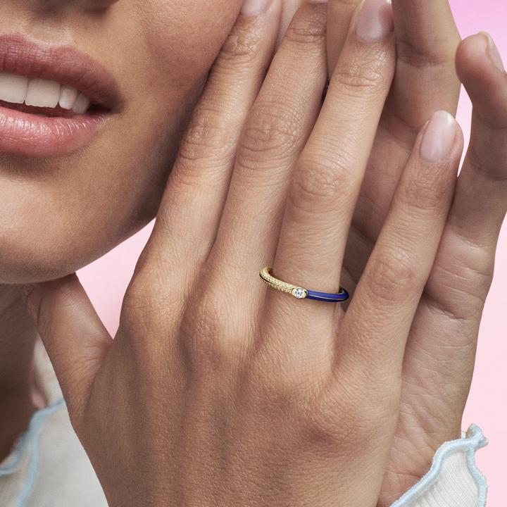 Produktbild Pandora ME Pavé & Blau Doppelring (54)