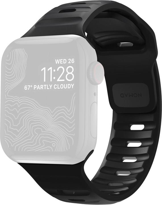Actual product image Nomad Sport Strap V2 41mm/40mm/38mm Black (38 mm, 40 mm, Plastic)
