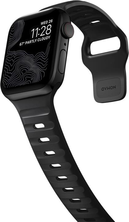 Actual product image Nomad Sport Strap V2 41mm/40mm/38mm Black (38 mm, 40 mm, Plastic)