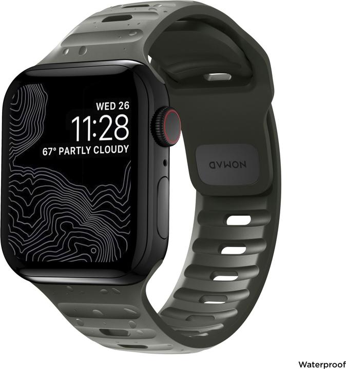 Nomad Sport Strap V2 (45 mm, 44 mm, 42 mm, Aluminium, Gummi)