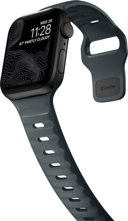 Actual product image Nomad Sport Strap V2 45mm/44mm/42mm Marine Blue (42 mm, 44 mm, 45 mm, Fluororubber)