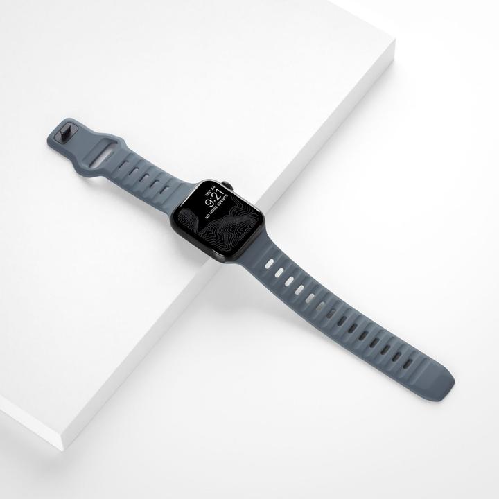 Actual product image Nomad Sport Strap V2 45mm/44mm/42mm Marine Blue (42 mm, 44 mm, 45 mm, Fluororubber)
