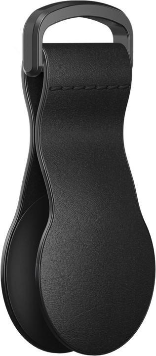 Actual product image Nomad AirTag Leather Loop 90 degrees Black