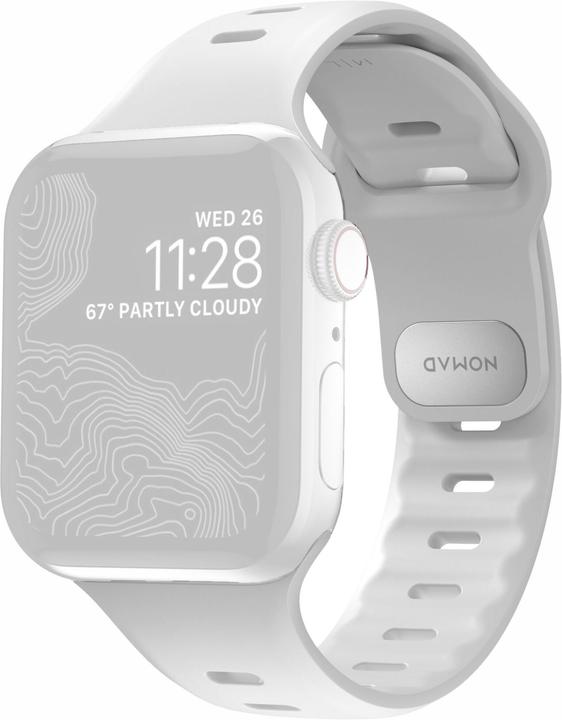 Nomad Sport Band Slim 42/44/45/49mm White (45 mm, 44 mm, 42 mm, 49 mm, Fluorkautschuk)