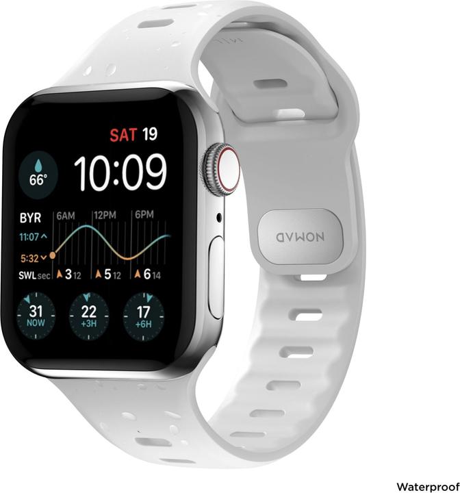 Immagine prodotto Nomad Sport Band Slim 42/44/45/49mm Bianco (45 mm, 44 mm, 42 mm, 49 mm, Materiale sintetico)