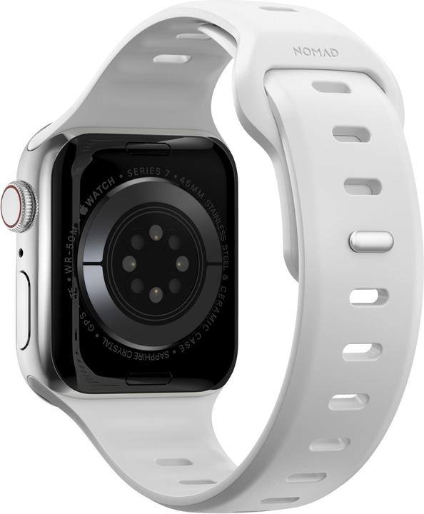 Immagine prodotto Nomad Sport Band Slim 42/44/45/49mm Bianco (45 mm, 44 mm, 42 mm, 49 mm, Materiale sintetico)