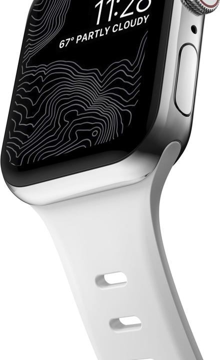 Immagine prodotto Nomad Sport Band Slim 42/44/45/49mm Bianco (45 mm, 44 mm, 42 mm, 49 mm, Materiale sintetico)