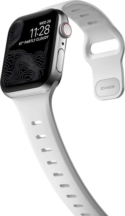 Immagine prodotto Nomad Sport Band Slim 42/44/45/49mm Bianco (45 mm, 44 mm, 42 mm, 49 mm, Materiale sintetico)