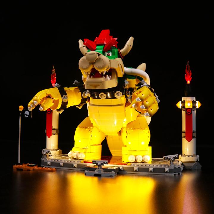 Actual product image BrickBling LED Licht Set für LEGO Super Mario: The Mighty Bowser (71411) inkl. Fernbedienung