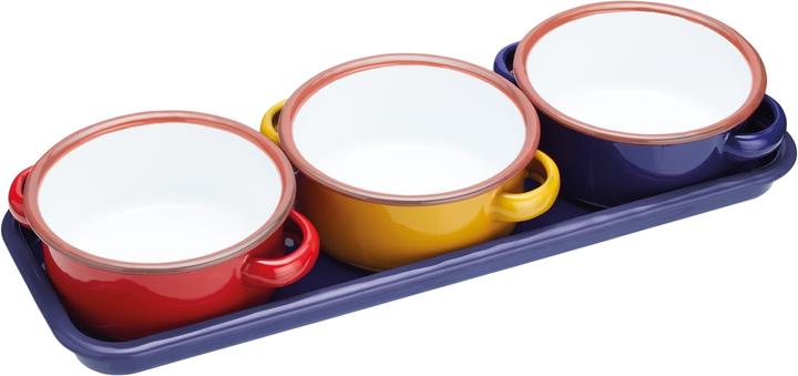 Produktbild neuetischkultur Dippschalen-Set 3-teilig, mit Tablett