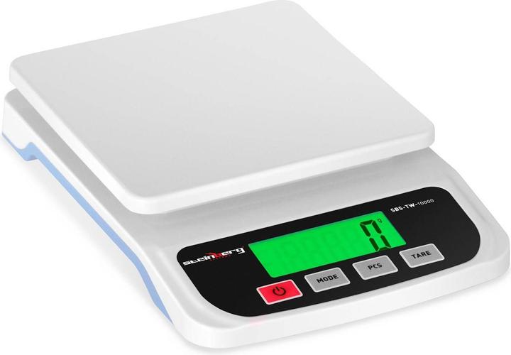 Produktbild Steinberg Tischwaage Digitalwaage Zählwaage Briefwaage 10 Kg / 1 G Lcd-Display Kg/ Ct/ Lb