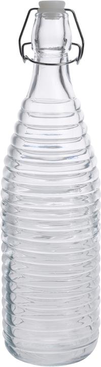 Produktbild neuetischkultur Glasflasche, geprägtes Muster (1 l)