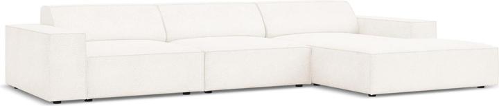 Image du produit Micadoni Bouclé Canapé D'Angle Droit, "Jodie", 4 Places, 284x166x70Fabriqué en Europe (Canapé d'angle)