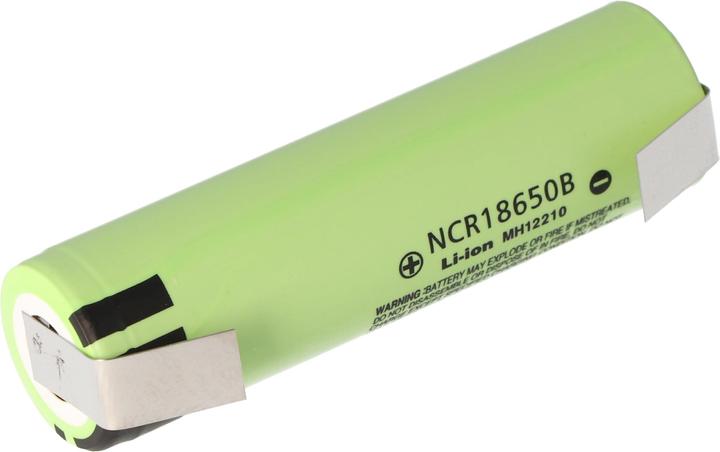 Actual product image Panasonic Battery NCR18650B + solder tag U (1 pcs., 18650, 3400 mAh)
