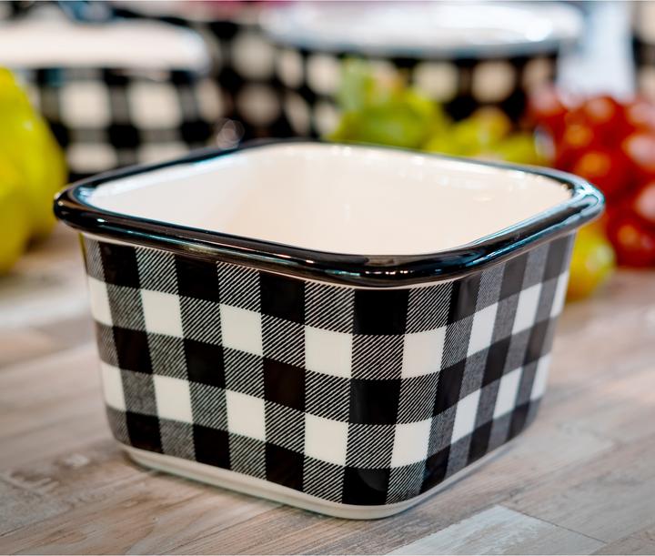 Actual product image neuetischkultur Square bowl 0.8 litre ceramic (14.50 cm, 0.80 l, 1 x)
