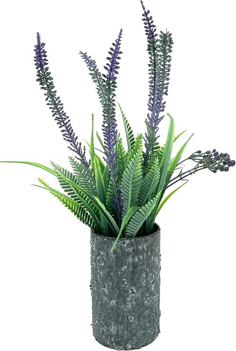 NTK-Collection Kunstblume Lavendel in Vase (35 cm)