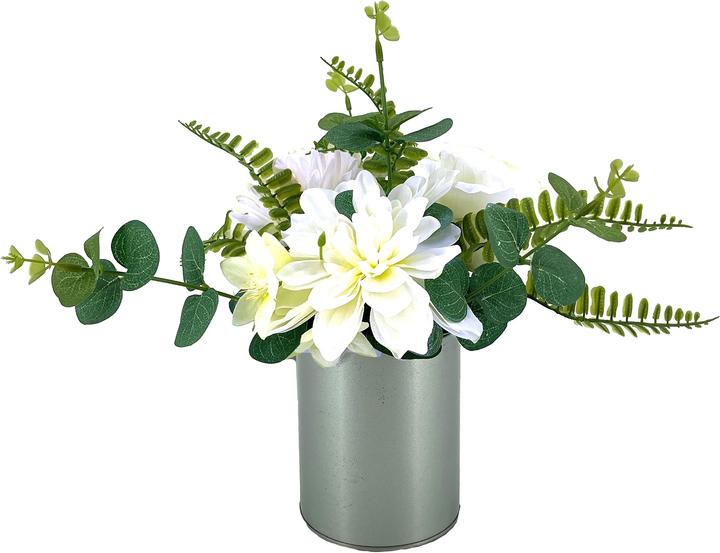 NTK-Collection Kunstblume weisse Jasmin in Vase (28 cm)