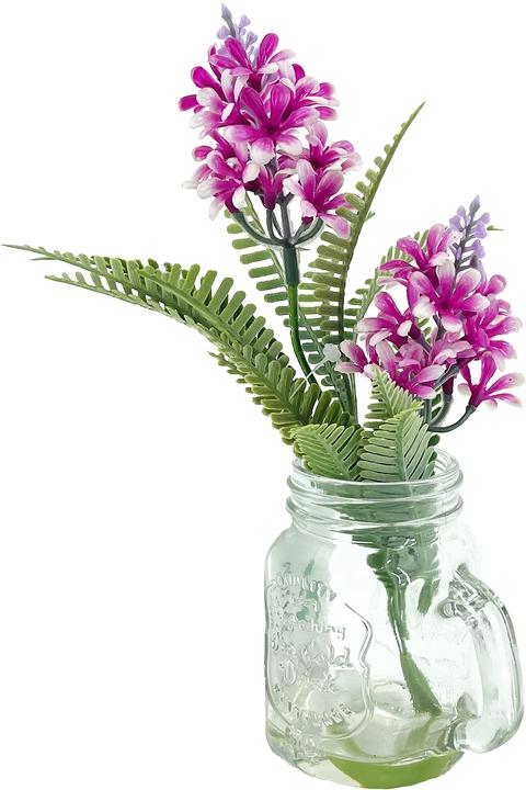 NTK-Collection Kunstblume Hyazinthe in Glaskrug (18 cm)